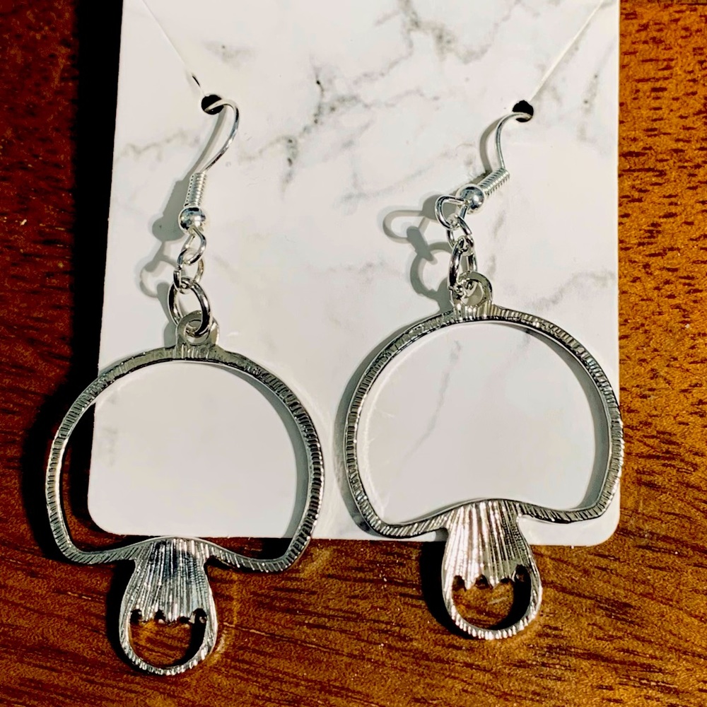 Handmade mushroom earrings